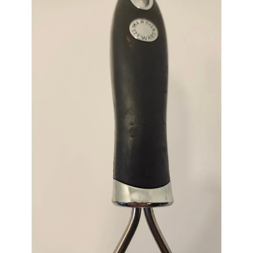 Martha Stewart Potato Masher Stainless Steel Black Silicone Handle Pre-Owned